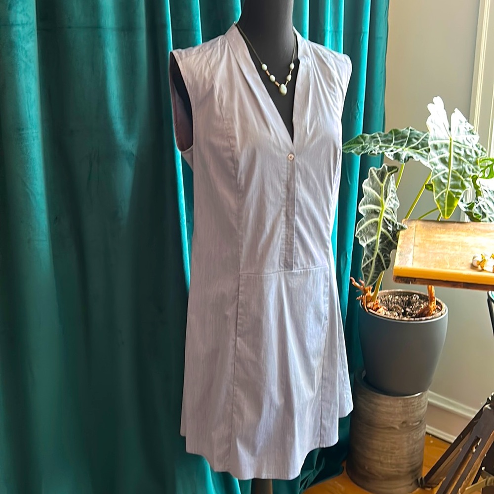 Blue Button-Down Spring-Summer Dress
